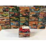 A collection of Matchbox Cars all boxed (26) and a