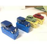 A collection of Odgi cars, 2 holt toy fair vans, a