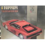 A Ferrari Testarossa 1/8 scale model kit boxed and