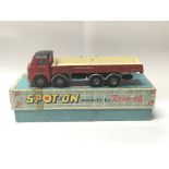 A boxed AEC Major 8 flat bed truck with British Ro