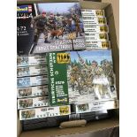 A collection of Revell boxes including WW2 and tan