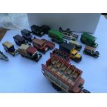 A collection of various toy cars.