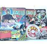 A collection of Eagle comics including numbers 1 and 2.