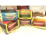 A collection of Corgi, Lone star buses.(5)