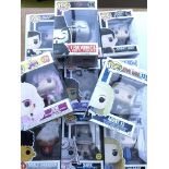 A collection of pop figures.