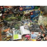 A collection of boxed and unboxed Lego Sets including Chima - 70001, 70002, 70003 boxed, 70006