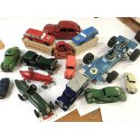 A collection of clockwork cars.