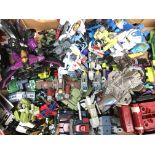 A collection of Transformers figures.