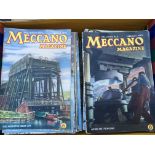 A collection of Meccano magazines from 1940s-1950s