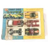 A corgi toys Lotus racing team set. Boxed