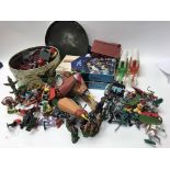 A large collection of toy Plastic toys soilders, c