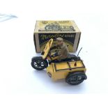 A Morestone series AA Scout Patrol motorcycle and side car, boxed.