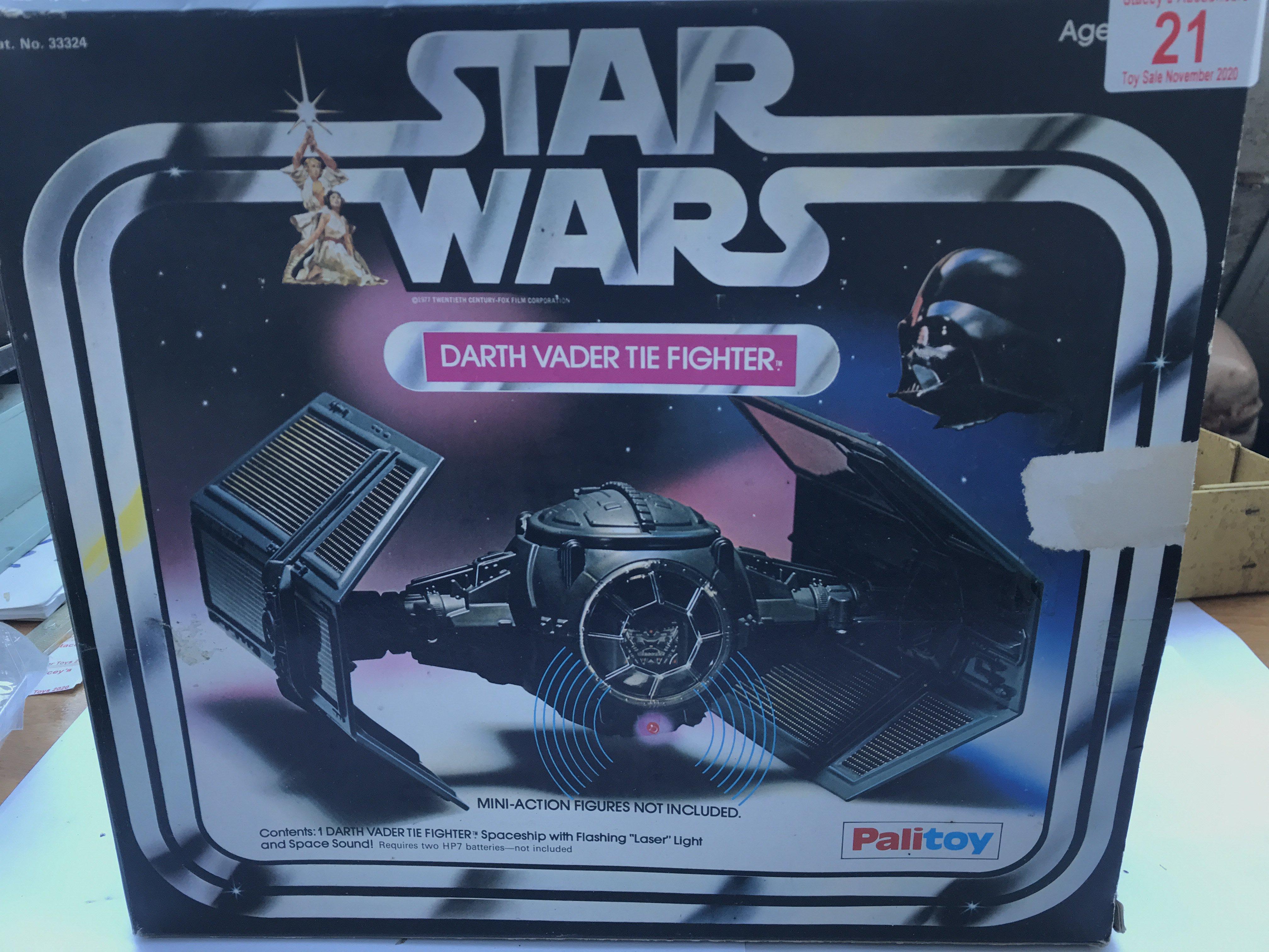 A Palitoy boxed Darth Vader Tie Fighter.