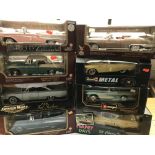 A collection of diecast 1:18 scale model cars.(8)