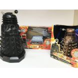 A remote controlled k-9, a remote controlled Dalek