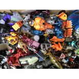 A collection of Transformers and Beast war figures