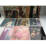 A collection of Brenda Lee LPs including 'Love You