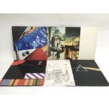 Seven Pink Floyd and related LPs including 'Atom H