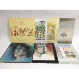 Four Genesis LPs and three by Steve Hackett includ