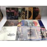 A collection of funk and soul LPs by various artis