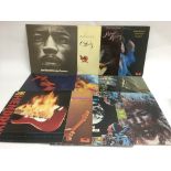 Twelve Jimi Hendrix LPs including 'In The West', '