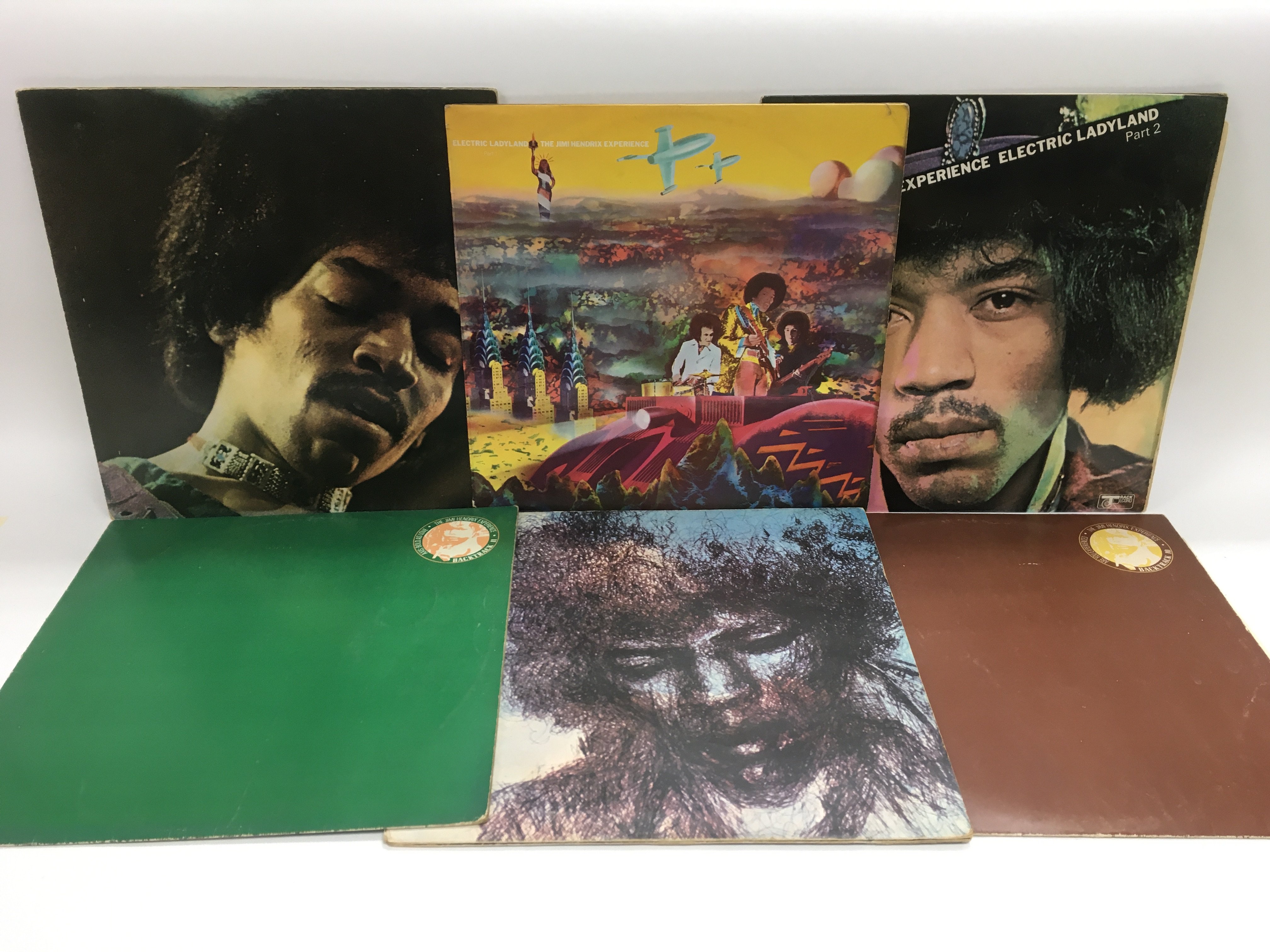 Six Jimi Hendrix LPs including 'Cry Of Love', 'Ban