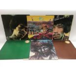 Six Jimi Hendrix LPs including 'Cry Of Love', 'Ban