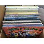 Three boxes of LPs and 7 inch singles by various a