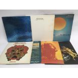 Seven Santana LPs comprising 'Welcome', 'Moonflowe