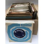 A collection of 7 inch singles from the 1950s onwa