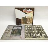 Three Led Zeppelin LPs including 'Led Zep II', 'Ph