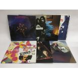 Seven LPs, various artists including The Kinks, Qu