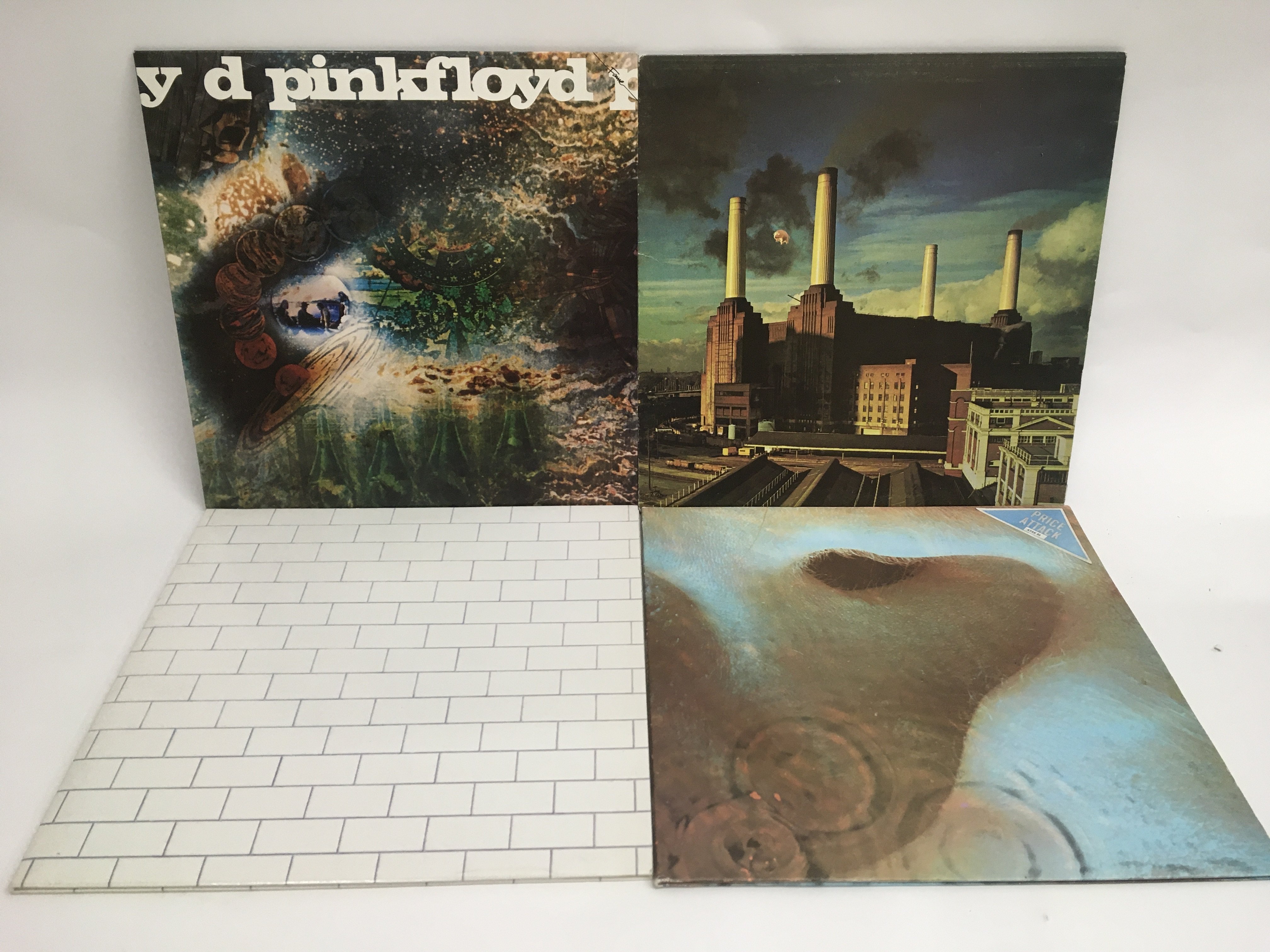 Four Pink Floyd reissue LPs comprising 'A Saucerfu