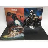 Four Meat Loaf LPs including 'Bat Out Of Hell', 'M