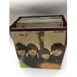 A record box of LPs by various artists including T