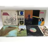 Nine Pink Floyd LPs including 'Dark Side Of The Mo