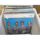 A box of LPs by various artists including Buddy a