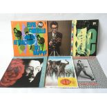Six Elvis Costello LPs comprising 'Get Happy!', 'A