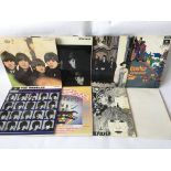 Eight Beatles LPs comprising a South African 'Hey