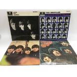 Four early UK issue Beatles LPs comprising 'With T