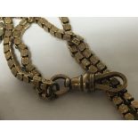 A 9carat gold box link longaurd chain weight 44g