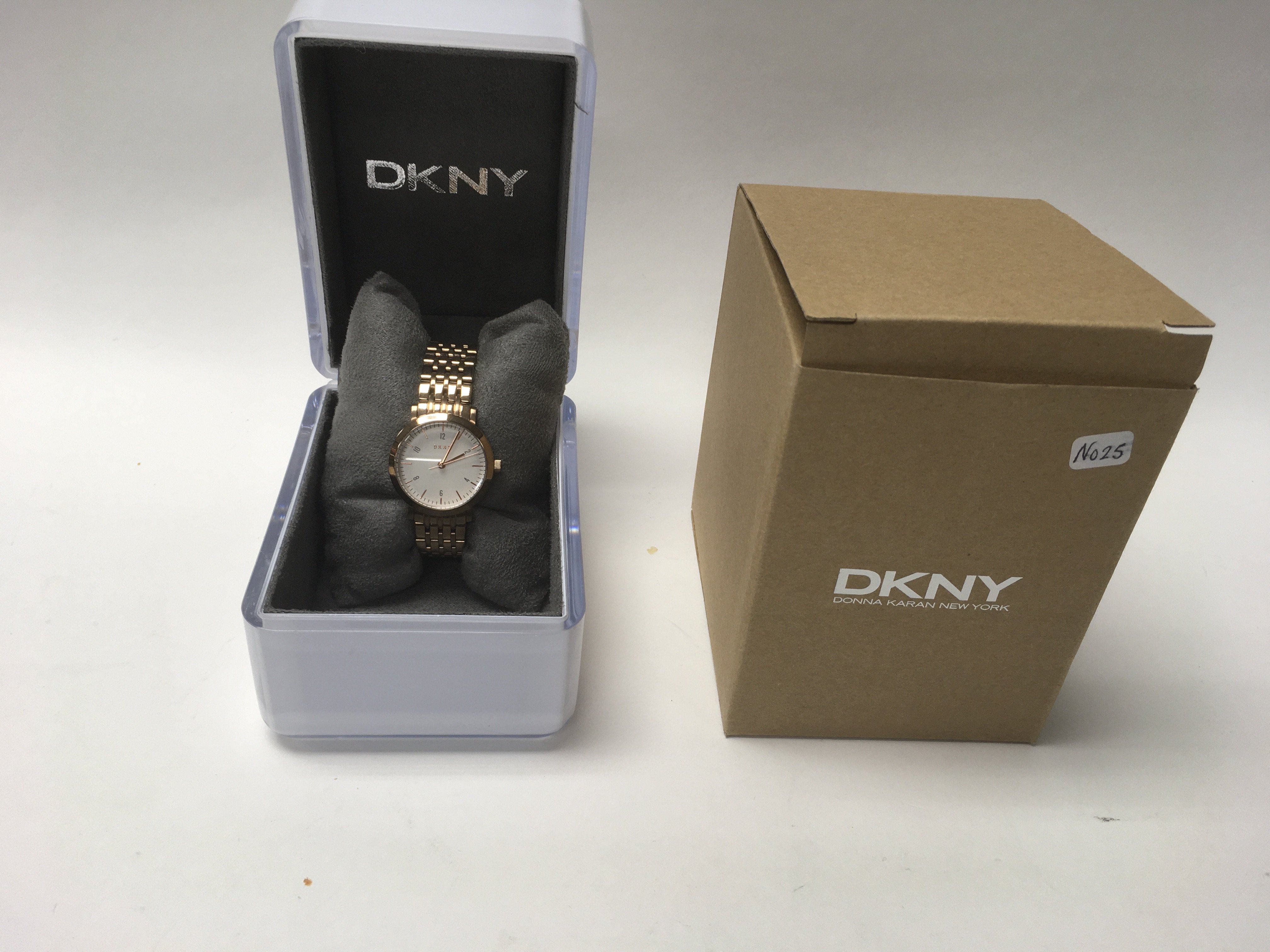 A boxed ladies DKNY wrist watch