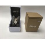 A boxed ladies DKNY wrist watch