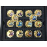 A cased set of 26 Commemorative coins
