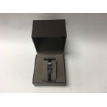 A boxed ladies Gucci diamond dial wrist watch