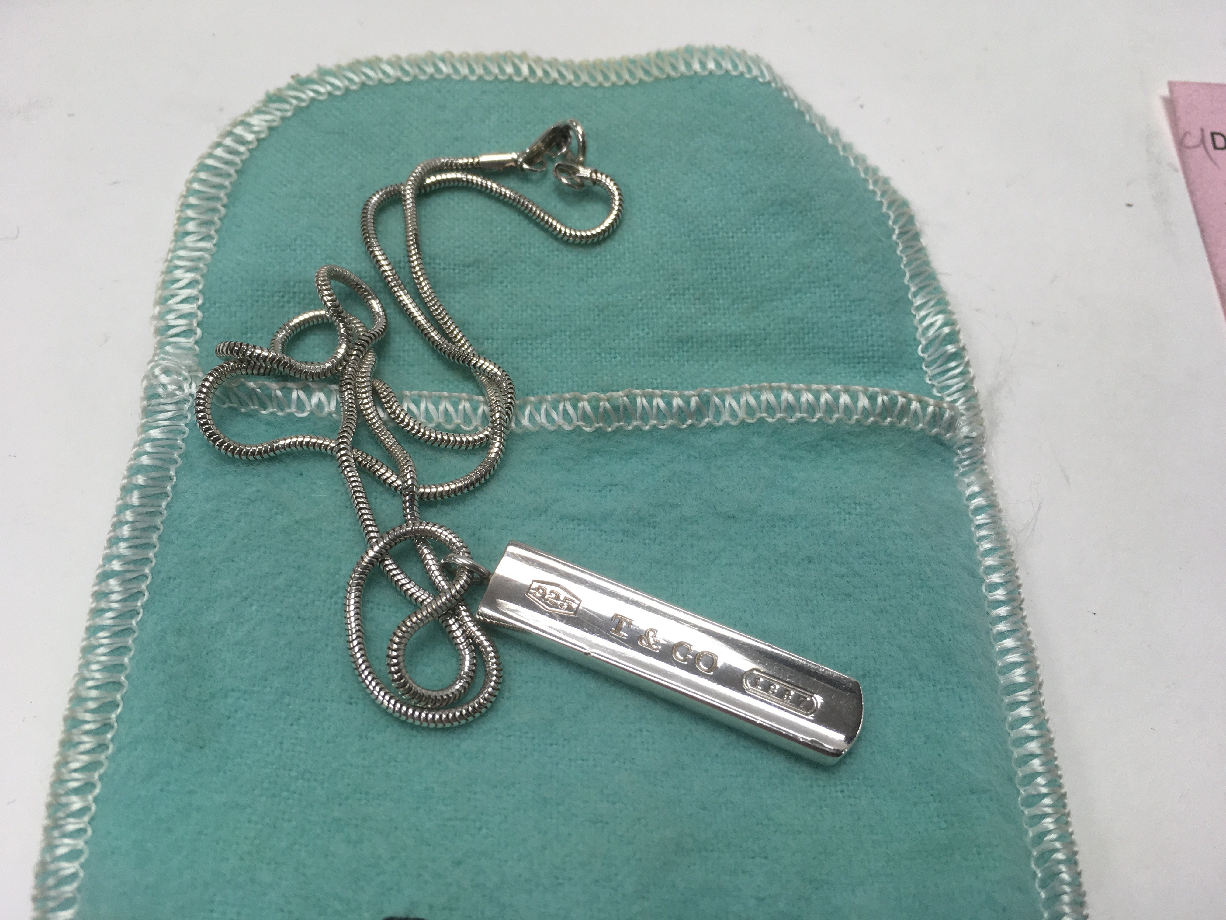 A fully hallmarked Tiffany & Co sterling silver pe