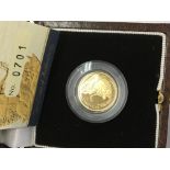 A 2007 Britannia gold proof coin