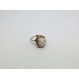 A 9ct gold cameo ring. Size S approx weight 4g