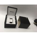 A boxed gent's Hugo boss wrist watch