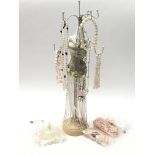 A jewellery stand containing approx 13 pearl neckl